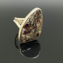 Astrofylliet ring, 16,5 mm/52, 925 zilver