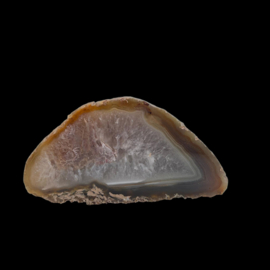 Agaat  geode, 1 zijde gepolijst, 261 gram