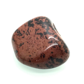 Mahonie Obsidiaan hand-, meditatie-, knuffelsteen