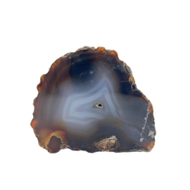 Agaat  geode, 1 zijde gepolijst, 267 gram