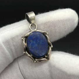 Lapis Lazuli hanger, 925 zilver