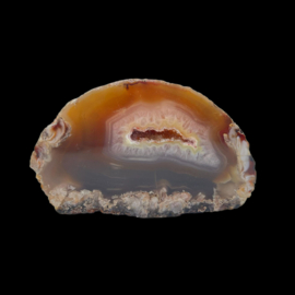 Agaat  geode, 1 zijde gepolijst, 335 gram