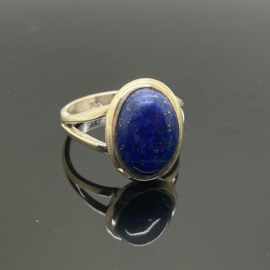 Lapis Lazuli ring, 19 mm/60, 925 zilver