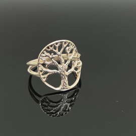Tree of life ring 18 mm/57, 925 zilver