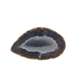 Agaat  open geode met kristallen , 301 gram