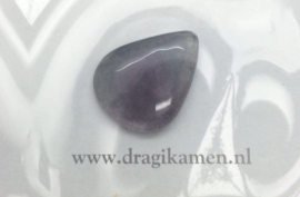  Met de hand geslepen fluoriet cabochon. Code: FLCA022