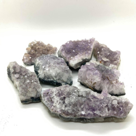 Amethyst geode clusters