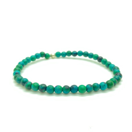 Chrysocolla armband 4 mm