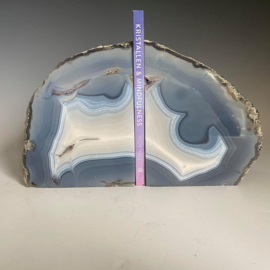 Boekensteunen, agaat, amethist, bergkristal, chalcedoon, 3,1 kg