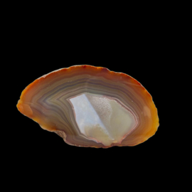 Agaat  geode, 1 zijde gepolijst, 160 gram