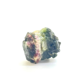 Groene met roze Toermalijn kristal, watermeloen toermalijn, 62,95 ct