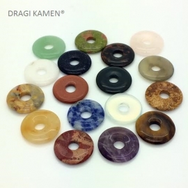DRAGI KAMEN® - Donuts 1,8 cm in diverse edelsteen soorten.