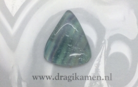  Met de hand geslepen fluoriet cabochon. Code: FLCA003