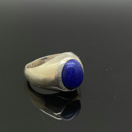 Lapis Lazuli ring, 15,25 mm/48, 925 zilver