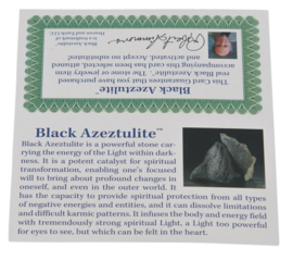 Zwarte Azeztuliet of Black Azeztulite hanger