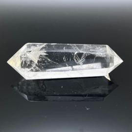 Dubbeleinder  Bergkristal geslepen, 76 mm, 51 gram