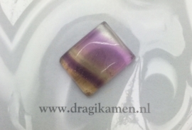  Met de hand geslepen fluoriet cabochon. Code: FLCA020