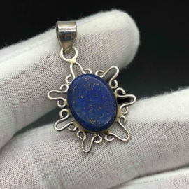 Lapis Lazuli hanger, 925 zilver