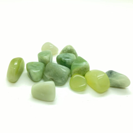 Jade, licht hand-, knuffel-, meditatie steen