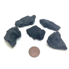 Shungiet/Shungite ruw 15-25 gram per stuk