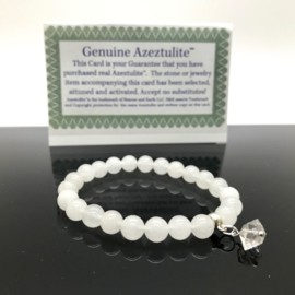 Azeztuliet armband met Herkimer Diamant