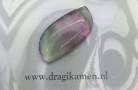  Met de hand geslepen fluoriet cabochon. Code: FLCA007