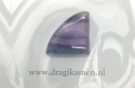  Met de hand geslepen fluoriet cabochon. Code: FLCA023