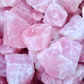 Roze kwarts/Rozenkwarts ruw 150-250 gr.