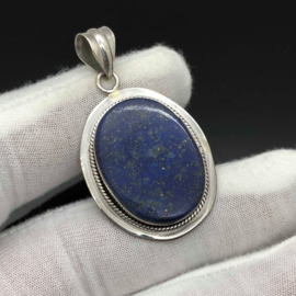 Lapis Lazuli hanger, 925 zilver 