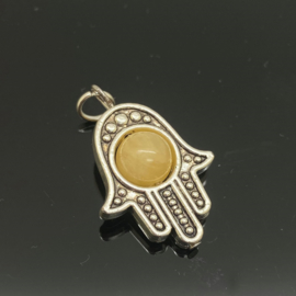 Beschermende Hamsa/Fatima's hand met Calciet