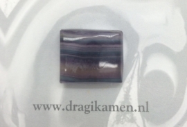  Met de hand geslepen fluoriet cabochon. Code: FLCA013