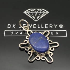 Lapis Lazuli hanger, 925 zilver