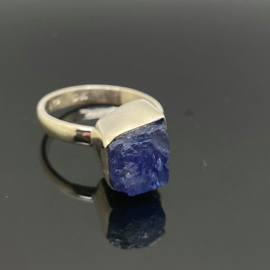 Tanzaniet ring 18,5 mm/59, 925 zilver