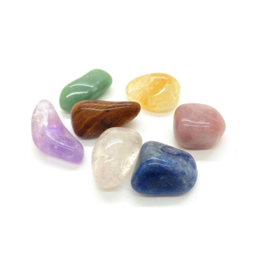 Chakra set, 7 stenen (20-30 mm) in buidel