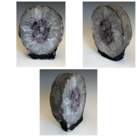 Amethyst schijf,  2463 gram.