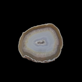 Agaat  geode, 1 zijde gepolijst, 269 gram