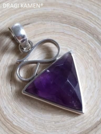 Amethyst hanger, 925 zilver