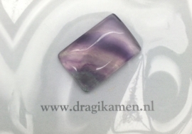  Met de hand geslepen fluoriet cabochon. Code: FLCA019