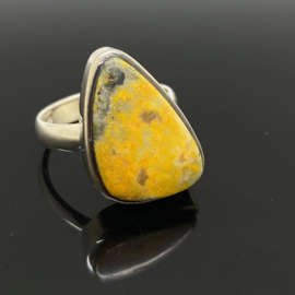 Bumblebee Jaspis ring, 17,75 mm/55,  925 zilver