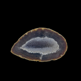 Agaat  open geode met kristallen , 301 gram