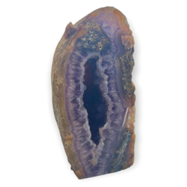 Amethist geode, onbewerkte buitenzijde, 2988 gram