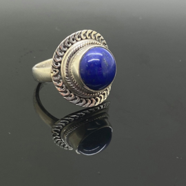 Lapis Lazuli ring, 16,5 mm/52, 925 zilver