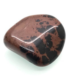 Mahonie Obsidiaan hand-, meditatie-, knuffelsteen