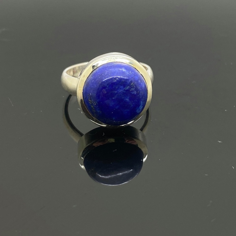 Lapis Lazuli ring, 18 mm/57, 925 zilver