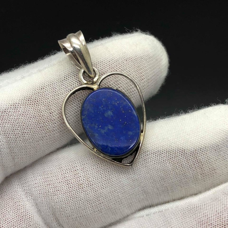 Lapis Lazuli hanger, 925 zilver