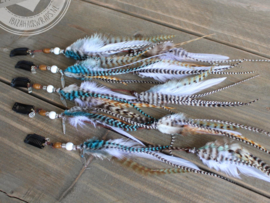 IBIZA Style feather clip-inn's