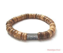 I*H Bracelet| Coconut Beads Natural  'Hawai'