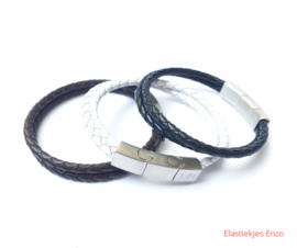 I*H Leather Bracelet Paris| Black