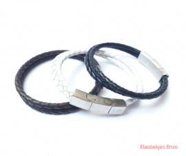 I*H Leather Bracelet Paris| Dark Brown