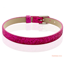 Armbandje glitter Pink